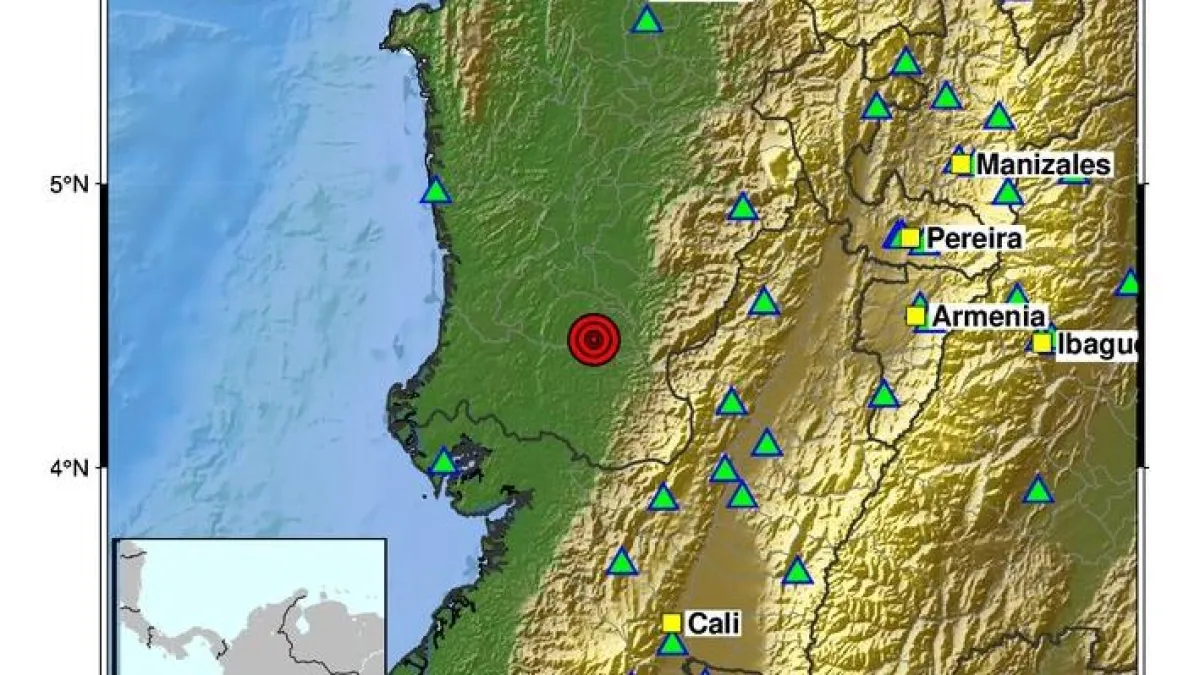 Temblor hoy en Colombia | Reportan nuevo sismo en Chocó en la madrugada de este sábado 24 de octubre: profundidad, epicentro y detalles